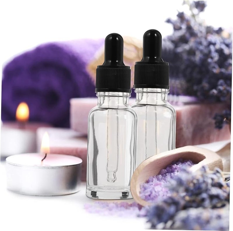 10 Pack 8 8x2 8x2 8CM Glass Dropper Bottles Essential Oil Holders Travel Size For Aromatherapy DIY - Image 2